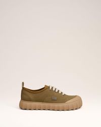 Ami Paris - Cotton Low Top Tempo Canvas Sneakers - Lyst