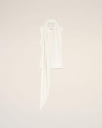 Ami Paris - Jersey Sleeveless Lavalliere Top - Lyst