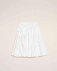Ami Paris - Cotton Midi Corolla Skirt - Lyst
