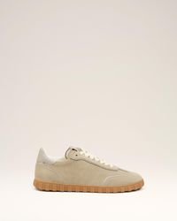 Ami Paris - Baskets Step Grises Basses En Cuir - Lyst