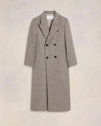 Ami Paris - Double Breasted Coat - Lyst