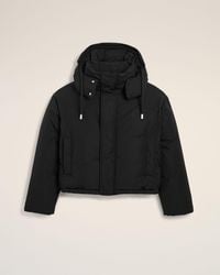 Ami Paris - Hooded Nylon And Cotton Down Jacket With Ami De Coeur - Lyst