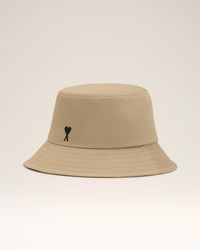 Ami Paris - Cotton Ami De Coeur Bucket Hat - Lyst
