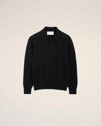Ami Paris - Wool Polo With Ami De Coeur - Lyst