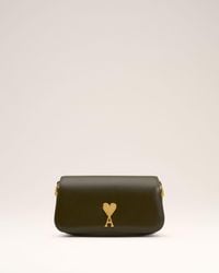 Ami Paris - Grüne Paris Paris Schultertasche Aus Leder - Lyst