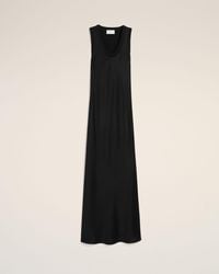 Ami Paris - Satin Maxi Tank Dress - Lyst
