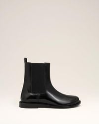 Ami Paris - Leather Anatomical Toe Chelsea Boots - Lyst