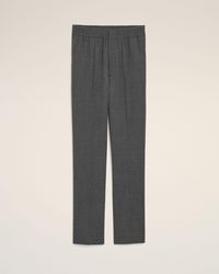 Ami Paris - Elasticated-Waist Wool Trousers - Lyst