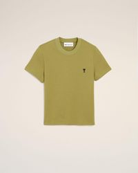 Ami Paris - Cotton Ami De Coeur Cropped T-Shirt - Lyst