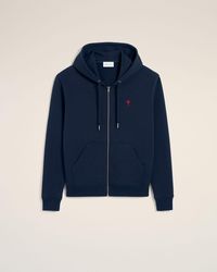 Ami Paris - De Coeur Zip-Up Hoodie - Lyst
