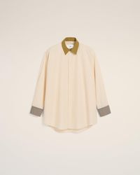 Ami Paris - Cotton Classic Collar Loose Shirt - Lyst