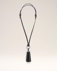 Ami Paris - Leather Ami Pompom Keyring - Lyst