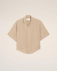 Ami Paris - Short Sleeve Embroidered Boxy Shirt - Lyst