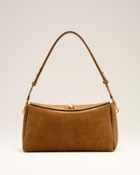 Ami Paris - Mittelgroße Carrousel Tasche Aus Braunem Wildleder Braun - Lyst
