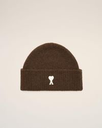 Ami Paris - Alpaca Beanie With Ami De Coeur - Lyst