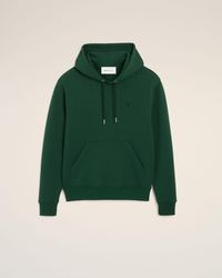 Ami Paris - Cotton Hoodie With Ami De Coeur - Lyst