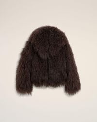 Ami Paris - Lamb Shearling Short Jacket - Lyst