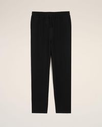 Ami Paris - Blended Linen Elasticated Waist Trousers - Lyst