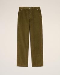 Ami Paris - Cotton Corduroy Large Fit Trousers - Lyst