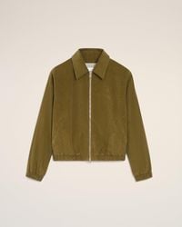 Ami Paris - Cotton Ami De Coeur Padded Zipped Jacket - Lyst