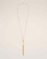 Ami Paris - Brass Pen Pendant Necklace - Lyst
