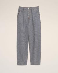 Ami Paris - Balloon-Fit Striped Cotton Jeans - Lyst