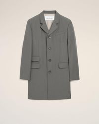 Ami Paris - New Wool Straight Simple Breasted Jacket - Lyst