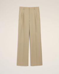 Ami Paris - New Wool Low Waist Wide Trousers - Lyst