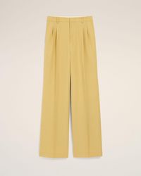 Ami Paris - New Wool Low Waist Wide Trousers - Lyst