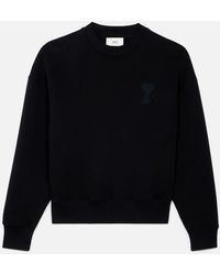 AMI Ami De Cœur Technical Patch Sweatshirt - Black