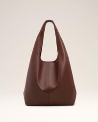 Ami Paris - Burgundy Soft Leather Etienne Hobo Bag - Lyst