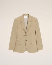 Ami Paris - New Wool Single Breasted Straight Jacket - Lyst