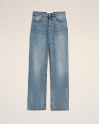 Ami Paris - Cotton Large Fit Jeans - Lyst