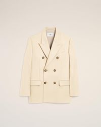 Ami Paris - Wool Loose Double Breasted Jacket - Lyst