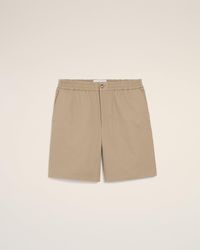 Ami Paris - Cotton Elasticated Waist Ami De Coeur Shorts - Lyst
