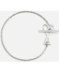 Ami Paris - Brass Chain Bracelet With Ami De Coeur - Lyst