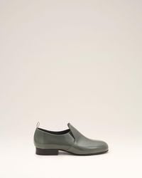 Ami Paris - Graue Flache Schuhe Aus Kalbsleder Grau - Lyst