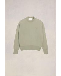 Ami Paris - Ami De Coeur Embroidery Crewneck Sweater - Lyst