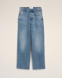Ami Paris - Cotton Wide Fit Jeans - Lyst
