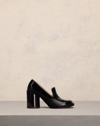 Ami Paris - Anatomical Toe Heeled Loafer - Lyst