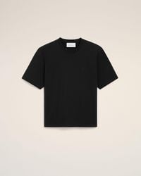 Ami Paris - Cotton T-Shirt With Embossed Ami De Coeur - Lyst