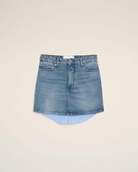 Ami Paris - Cotton Mini Skirt - Lyst