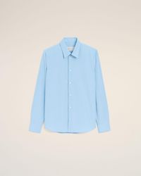 Ami Paris - Cotton Tailor Embroidered Ami De Coeur Shirt - Lyst