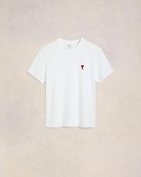 Ami Paris - Organic Cotton Ami De Coeur T-Shirt - Lyst
