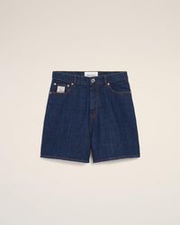 Ami Paris - Cotton Shorts With Heritage Label - Lyst