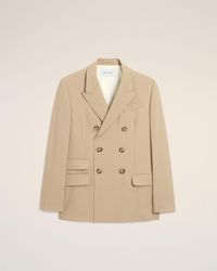 Ami Paris - New Wool Double Breasted Straight Jacket - Lyst