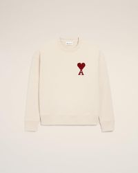 Ami Paris - Cotton Ami De Coeur Sweatshirt - Lyst