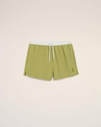 Ami Paris - Nylon Short Swimsuit - Lyst