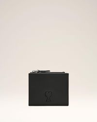 Ami Paris - Voulez-Vous Cowhide Leather Folded Wallet - Lyst