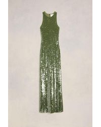 Ami Paris - Embroidered Long Dress - Lyst